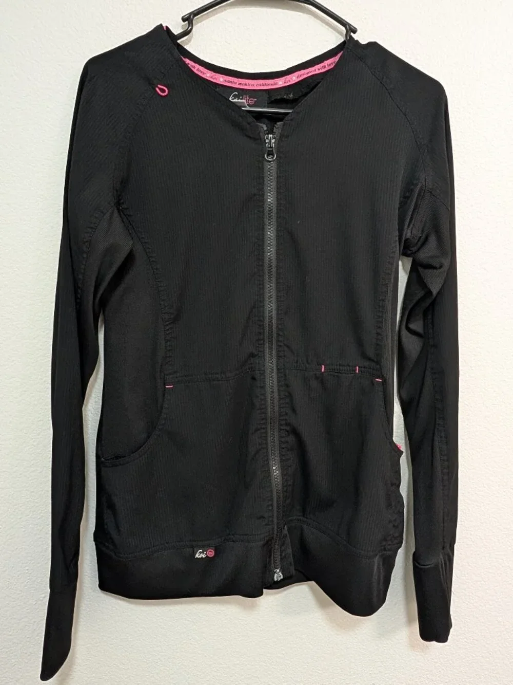 Koi Lite Black Scrub Jacket Women Size Small